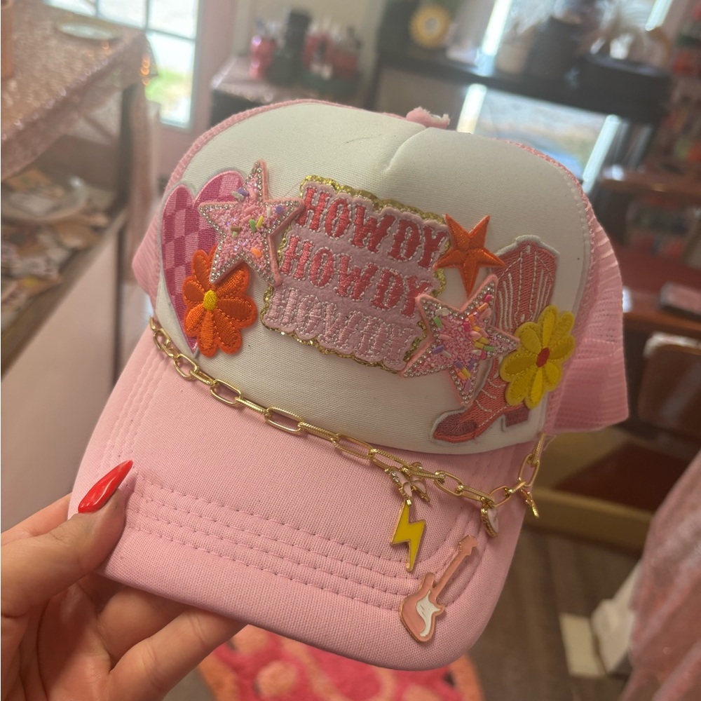 Howdy patch work hat